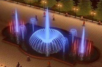 В Челябинске поющий фонтан  откроют под залпы фейерверка